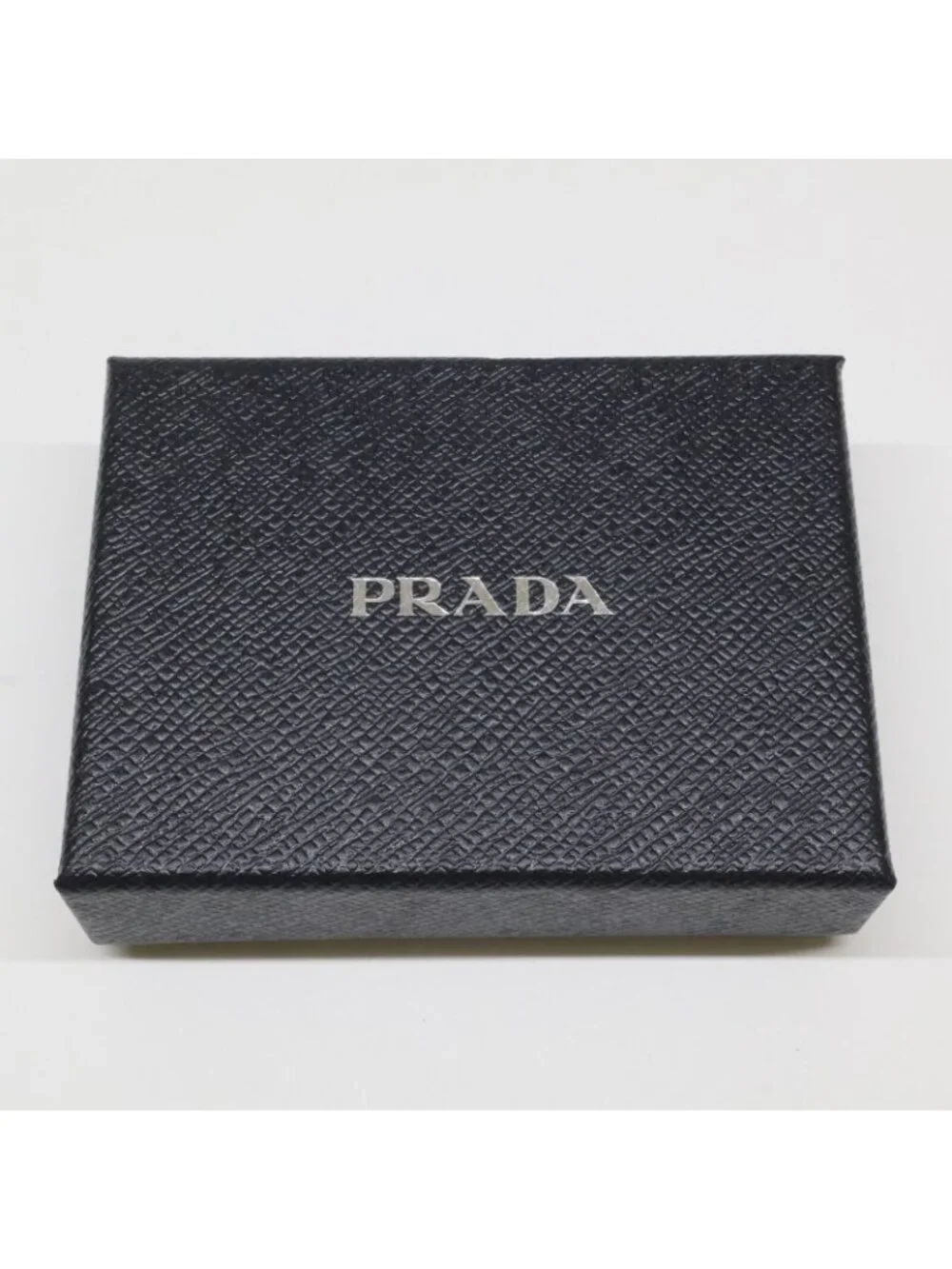 Prada Saffiano Metal Leather Card Holder